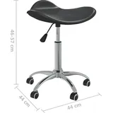 vidaXL Bürostuhl Kunstleder schwarz