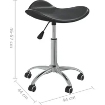 vidaXL Bürostuhl Kunstleder schwarz