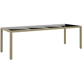 vidaXL Gartentisch 153,5 x 29,6 x 17,8 cm Beige