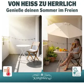 Kingsleeve Sonnenschirm 270 x 135 cm creme