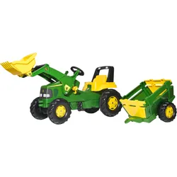 Trettraktor »Junior John Deere mit Lader und Trailer«, Made in Europe Made in Germany, 49181112-0 grün