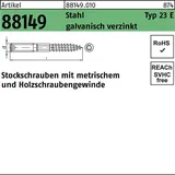 F. REYHER Nchfg. GmbH & Co. KG Stockschraube R 88149 Typ 23 E M8 x 200 50 Stück