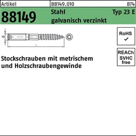 Hörger & Geßler Stockschraube R 88149 Typ 23 E M8 x 200 50 Stück