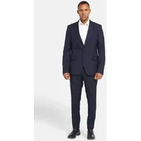 Lawrence Grey Hosenanzug Business-anzug Slim Fit 1-reihig blau 48