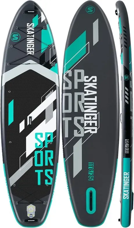 SKATINGER Graues Sport-Stand-Up-Paddleboard 11'6