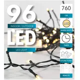 HIT - 1.01 Led Lichterkette 96 Led - 800 Cm / Timer / Fernbedienung