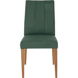 INOSIGN Esszimmerstuhl INOSIGN, grün (forrest, natur), B:46cm H:91cm T:65cm, Stühle, Esszimmerstuhl, Rückenlehne mit Steppung