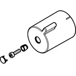 hansgrohe Griff für Thermostat Aufputz chrom 92836000