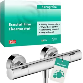 Hansgrohe Ecostat Fine Duschthermostat Aufputz für 1 Verbraucher Chrom 13324000