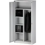BISLEY Flügeltürenschrank Stahl 91,4 x 40,0 x 195,0 cm Lichtgrau