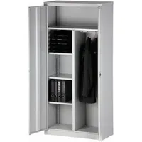 BISLEY Flügeltürenschrank Stahl 91,4 x 40,0 x 195,0 cm Lichtgrau