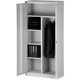 BISLEY Flügeltürenschrank Stahl 91,4 x 40,0 x 195,0 cm Lichtgrau