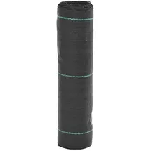 vidaXL Unkrautvlies Schwarz 0,5 x 10 m
