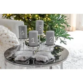 Edzard Kerzenpin, Kerzenstecker Advent, Zahlen 1-4, 4er Set, Höhe cm