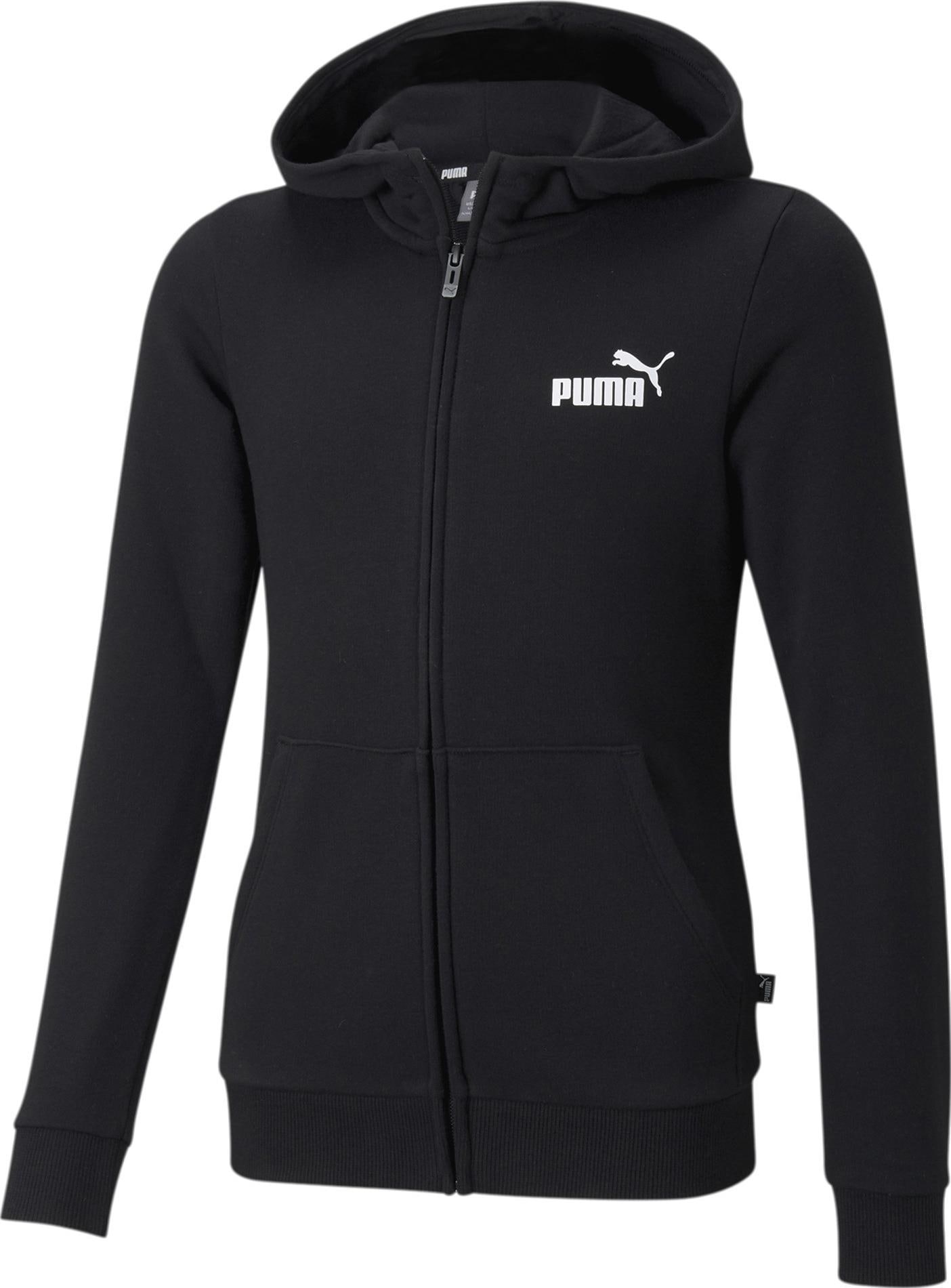 Puma, Mädchen, Pullover, ESS Small Logo Full-Zip Hoodie TR G, Schwarz, (104)