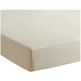 Traumschlaf Spannbettlaken Jersey 90 x 220 - 100 x 220 cm beige
