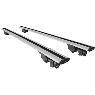 Kompatibel mit Audi A4 (B9) Avant 2016-2025 Hook Modell Relingträger Dachträger Auto Gepäckträger Grau Aluminium 2 Stangen