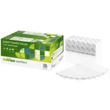 Wepa Handtuchpapier Comfort, 250 x 230 mm, naturweiss 2-lagig Tissue, V-Falzung, 100% Recycling, Volumen, Haushaltspapier, Weiss