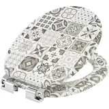 Toilettensitz Toilettendeckel WC Sitz Klodeckel Absenkautomatik MDF Klobrille