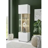 Home Affaire Vitrine Hudson 48 x 38 x 180 cm Weiß