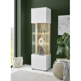 Home Affaire Vitrine Hudson 48 x 38 x 180 cm Weiß