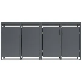DEGAMO Mülltonnenbox ULM 264 x 124 cm anthrazit