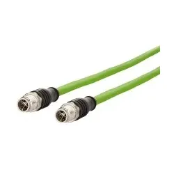 BTR 142M2X11010 M12 Industrial Ethernet Leitung X-kodiert 1 0 m M12 Stecker gerade - M12 Stecker gerade PUR