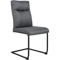 Riess-Ambiente Stuhl COMFORT - grau mit Komfortgriff Moderner Freischwinger