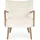 BIZZOTTO Sessel Moritz Teddy Stoff weiß