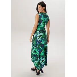 Aniston SELECTED Jerseykleid Maxi Gemustert Blau/Grün 42