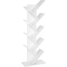 VASAGLE Bücherregal 50 x 25 x 141,5 cm Weiß