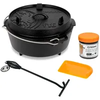 Petromax Dutch Oven Set 7,6 l Gusseisen schwarz