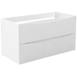 duschspa Waschtisch Unterschrank Waschtischunterschrank Waschbeckenunterschrank Badschrank, 50-120cm Hängeschrank, Matt / Hochglanz 99 cm x 52 cm x 46.3 cm