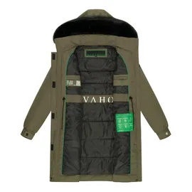 Navahoo Wintermantel Kaltwetterretter 14 grün / schwarz XS