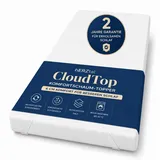 Kaltschaumtopper 90x200, 6cm Ergonomische 7-Zonen Kaltschaum Matratzenauflage Matratzentopper Matratzenschoner Topper - H2&H3 - hERZtal