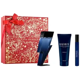 Carolina Herrera Bad Boy Cobalt Eau de Parfum 100 ml + SHower Gel 100 ml + Eau de Parfum 10 ml Geschenkset 2