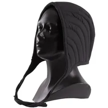 Ulfberth - Gepolsterte Bundhaube Schwarz - Authentische Unterziehhaube für Mittelalter Reenactment und LARP Helme