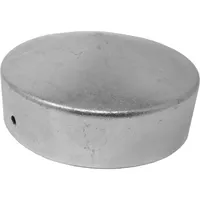 SO-TOOLS Pfostenkappe Rund Innendurchmesser 77 mm Stahl verzinkt für Rundpfosten, gebohrt