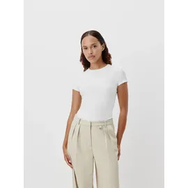 LeGer By Lena Gercke LeGer T-Shirt Cindy, LeGer by Lena Gercke Figurbetont mit Rundhalsausschnitt weiß XS (34)