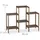 Relaxdays Blumentreppe 70 x 27 cm Braun