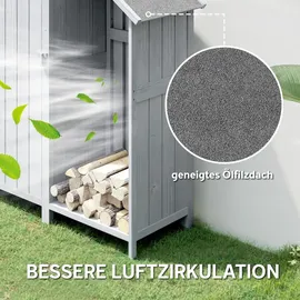 Outsunny Geräteschrank 5,15 x 1,29 m Grau
