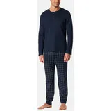 SCHIESSER Pyjama Fine Interlock Blau M (50)