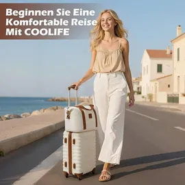 luxuskollektion Hartschalen Koffer-Set 3-tlg. blau/braun