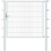 GAH Alberts Gartentor 150 x 140 cm Silber/Stahl