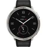 Amazfit Active 2 schwarzes Leder Premium-Version