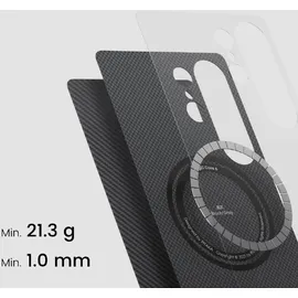 pitaka Samsung S25 Ultra-Slim Case schwarz grau