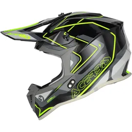 Acerbis Linear Matt Schwarz/Grau/Neon-Gelb L