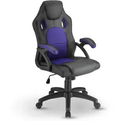 Juskys Racing Schreibtischstuhl Montreal ergonomisch Bürostuhl PC Gaming Stuhl – violett