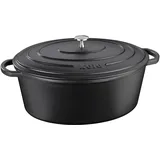 Kela Calido Bräter 33 x 26 cm oval schwarz