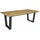 SKRAUT HOME Esszimmertisch 194 x 74 x 90 cm Eiche beige